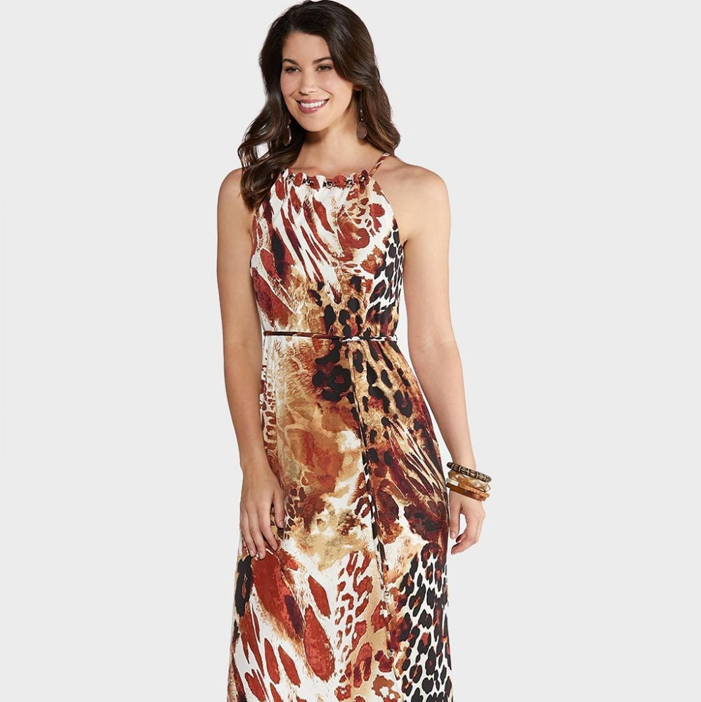 Beautiful Maxi dress animal print